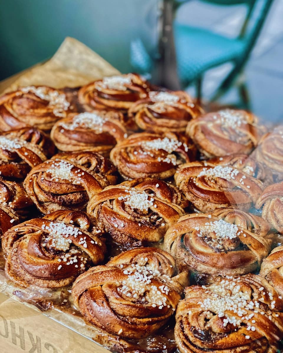 Kanelbullar med pärlsocker